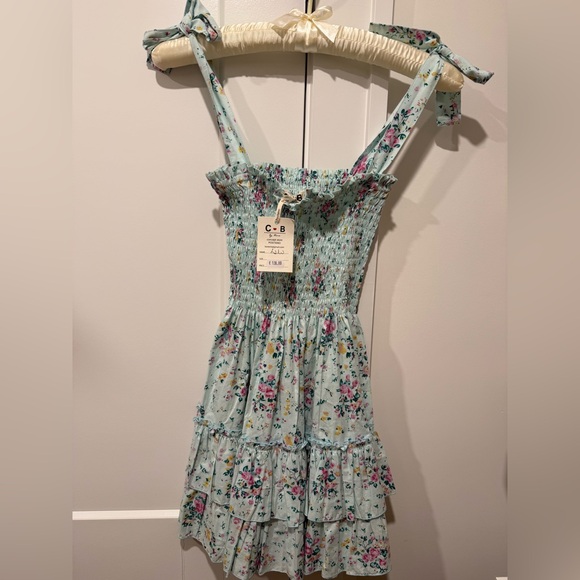 CB Positano Dresses & Skirts - *NWT CB POSITANO Floral Smocked Mini Dress with Ruffle Straps